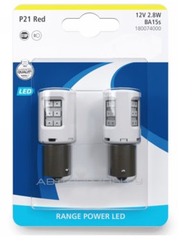 P21W 12V-LED (BA15s) Red 2.8W Range Power LED (��.2��.) 18007